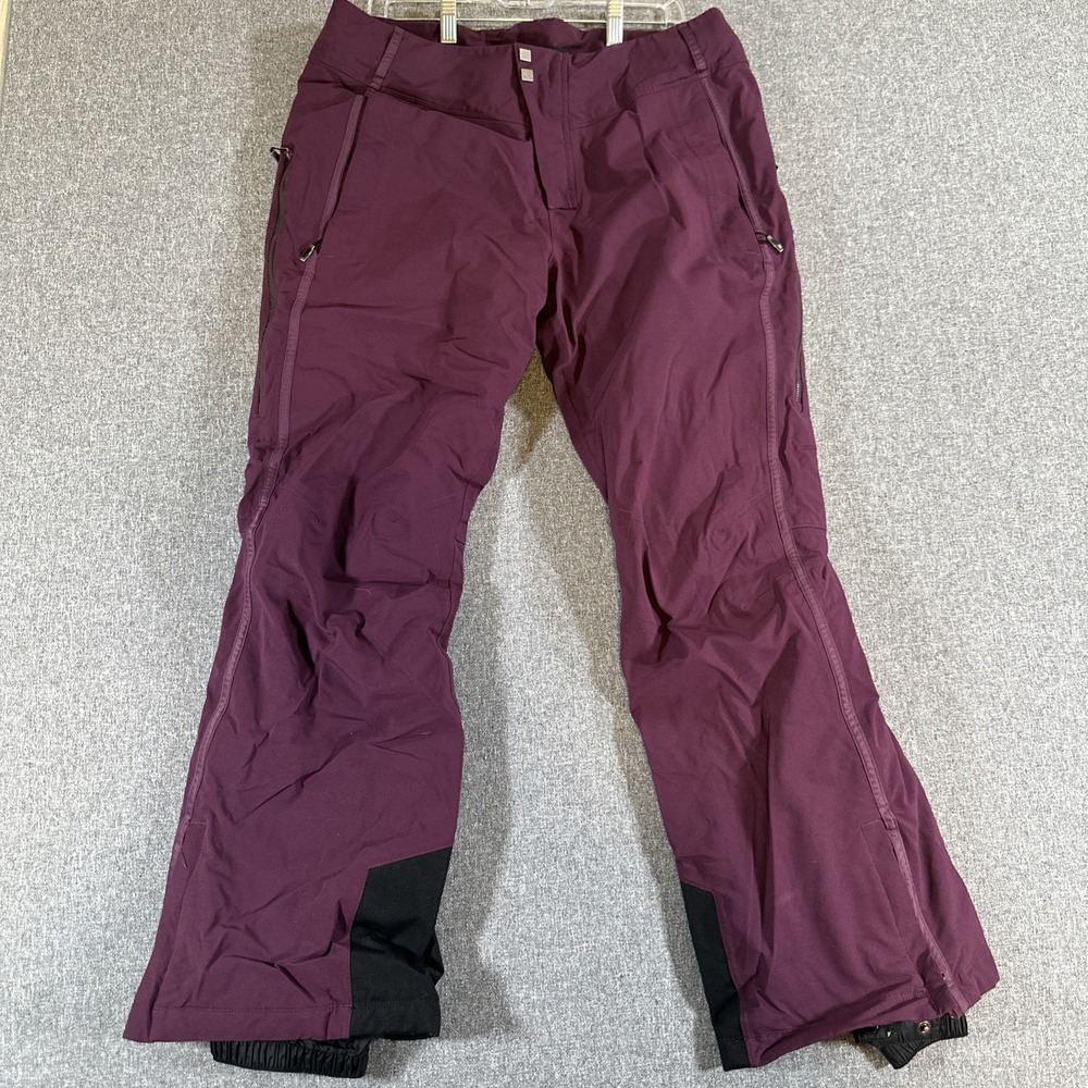 Columbia WOMENS LARGE Bugaboo Oh Pant Thermal Omni-Heat Black Snow‎ Pants